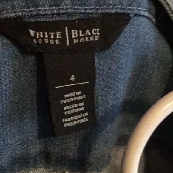 Black and white short Jean jacket size 4 - Picture 6 of 6